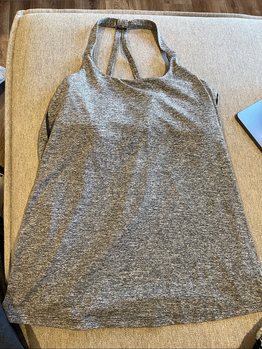 GAP Heather Gray Racerback Halter Tank